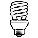 Piktogramm LED Lampe im Vergleich zu Glühbirne