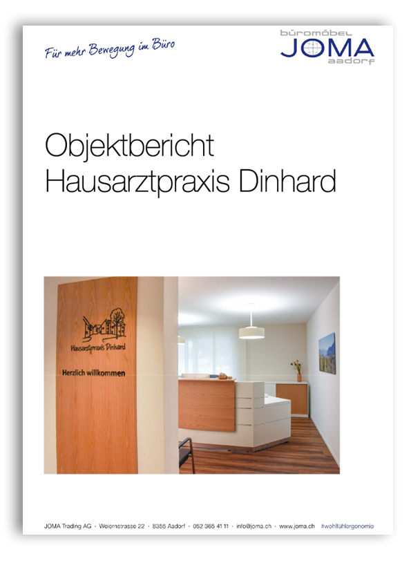 Titelblatt Objektbericht Hausarztpraxis Dinhard