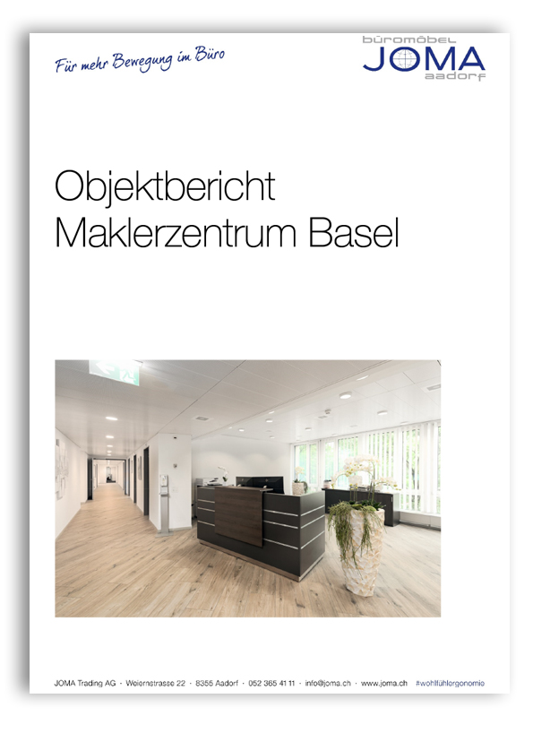 Titelblatt Objektbericht Maklerzentrum Basel